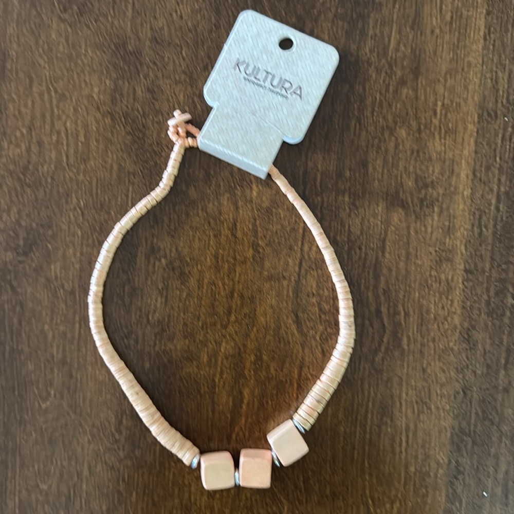 Tan Beaded Necklace